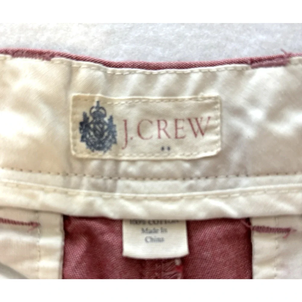 J.Crew‎ Men's Cotton Chino Shorts Casual Summer Preppy Resort Wear Red 33
